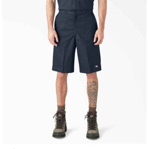 Dickies Twill Work Shorts Loose Fit 13" Inseam Size 36 (Dark Navy)- NEW